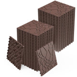 Stone texture 12" Patio Deck Tiles, DIY Module Interlocking Decking Tiles Floor Tile,Easy and Quick W3022P268429