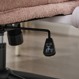 Cross Legged Chair with Flip-up Armrests, Cross Legged Office with Wheels, Comfy Swivel 33583176