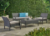 CORDOBA KD WICKER 4 PC CHAT SET 57458.00GRY