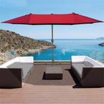 ZUN Outdoor beach umbrella/Double-Sided Market Umbrella （Prohibited by WalMart） 45957691