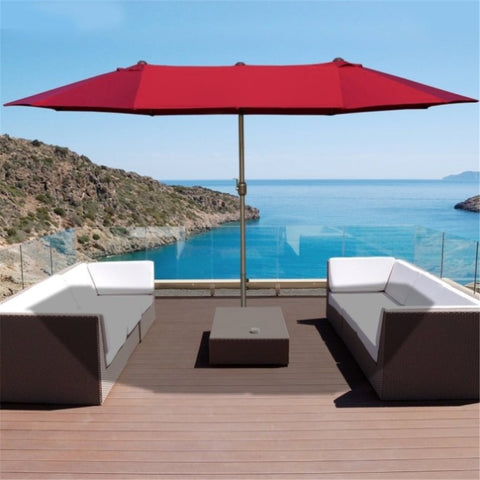 ZUN Outdoor beach umbrella/Double-Sided Market Umbrella （Prohibited by WalMart） 45957691