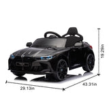 ZUN BMW M4 12v Kids ride on toy car 2.4G W/Parents Remote Control,Three speed adjustable,Power display, W1578P214208