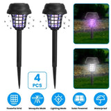 Outdoor Solar Bug Elimination Torches UV Light & White Light, 532 V Grid, IPX 73712379