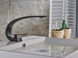 Black Bathroom Faucet, Brushed Black Faucet for Bathroom Sink, Black Single Hole Bathroom Faucet W1932P156222