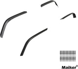 Front & Rear Fender Flares Compatible with 2018-2023 Jeep Wrangler JL & JLU Unlimited Sahara W2801P235805
