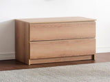 Devi Oak Wood Closet System B040P311959