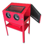 ZUN 60 Gallon Bench Top Air Sandblasting Cabinet Sandblaster Blast Large Cabinet Red 75207636