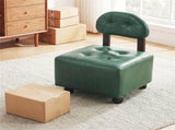 Set of 2 Stackable Small Rolling Stools with Brake Wheels, Compact Shoe Changing Footrest for 59268152