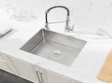 Stainless Steel Kitchen Sink, 23x19 Single Bowl, Undermount Handmade Sink in Dark Gray, with US 90830894