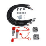 2 Three Way Diverter Valves w/ Quick Connects Replacement for 1-2 ton Chinese Mini Excavator 42561558
