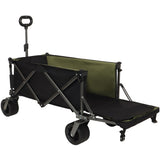 Collapsible Folding Wagon 300L,49" Extra Long Collapsible Wagon with Tailgate, All-Terrain 7"x 4" W321P297098
