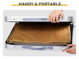 Outdoor Folding Camping Table with Storage Compartment, 4ft Portable Pinic Table with 3 Adjustable 93348545