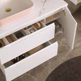 DAX Cenit Single Vanity Cabinet with 2 Drawers 1 Door 40 Inches Matt White B2702P226988