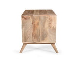 Stylish - Style 2 -Drawer 2 -Door Cabinet , Mango Wood in Natural Finish N780P234027N
