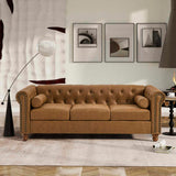 Classic Traditional Living Room Upholstered Sofa with high-tech Surface/ Chesterfield Tufted W1708141949