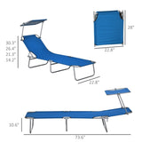 ZUN Folding Lounge Chairs / beach chair （Prohibited by WalMart） 04878555