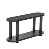 U_STYLE Modern Minimalist Ash Veneer Entryway Table with Streamlined Desktop Design, Suitable for N711P241273B