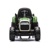 ZUN Ride on Tractor2.0 with Trailer,24V Battery Powered Electric Tractor Toy, 200w*2motor W1396P193867