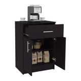Mayorca Multistorage Pantry Cabinet, One Drawer, Two Interior Shelves Black Wengue B200P286970