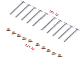 100x 3/16" Medium Flange Collars Replacement for Peterbilt 379 Hucks & Collars MGP98T-R6-10G 83237764