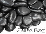38lbs Black River Rocks, 2-3 inch Polished Pebbles for Plants, Vase Filler, Aquarium, Landscaping, 65620780