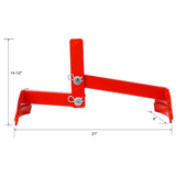 Steel Drum Lifter - Secure Reliable Heavy Duty 1100 lbs Working Load Limit ,RED COLOR W465P146665