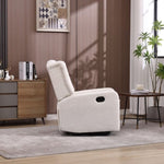 ZUN COOLMORE Recliner Chair,360 Degree Swivel Nursery Chair,Glider Chair,Modern Small W1539P151221