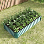 ZUN Raised Garden Bed Outdoor, 6×3×1ft , Metal Raised Rectangle Planter Beds for Plants, Vegetables, and 21283723