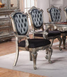 Silver Grey and Antique Platinum Tufted Side Chair B062P209234