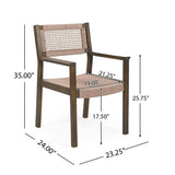 ZUN BRAIDED DINING CHAIR Light Brown N779P202840G