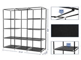 67" Portable Closet Organizer Wardrobe Storage Organizer with 10 Shelves Quick and Easy to Assemble 39192486