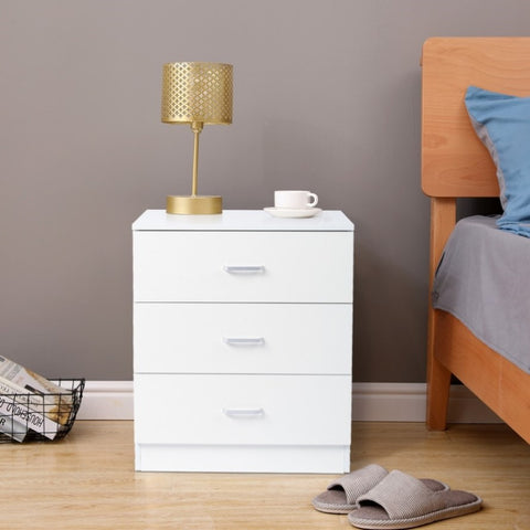 ZUN [FCH] Modern Simple 3-Drawer Dresser Chest of Drawers for Family Room Bedroom Living Room Universal 91161483