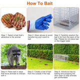 Heavy-Duty Live Animal Trap - 37x14x15 Inch Galvanized Mesh, Sensitive Pedal Trigger & Rear Release 83544288