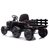 ZUN Ride on Tractor with Trailer,24V Battery Powered Electric Tractor Toy, 200w*2motor W1396P178075