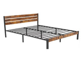 Metal Platform Bed Frame with Headboard & Footboard - No Box Spring Needed, 800LBS Sturdy Wooden 78036191