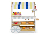 2-in-1 Wooden Grocery Store & Ice Cream Cart Playset with Accessories 95834899