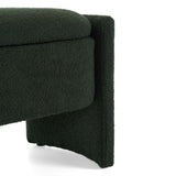 ZUN Elegant Long - shaped Storage Ottoman Bench of boucle material with Simple and Grand Design, Dark N769P227979M