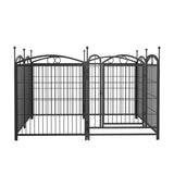 Dog Playpen Indoor 32 inch 8 Panels Metal Dog Pen Pet Dog Fence Outdoor Exercise Pen with Doors, 41076390