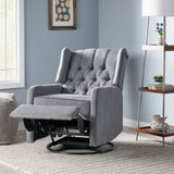 Classic Design, Manual Recliner Chair with 360-Degree Swivel 66842.00CHAR