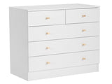 Modern Simple 5-Drawer Dresser White 18115091