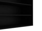 Black Wall Cabinet with Open Storage B062P252209