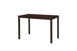 ZUN 5pc Dining Set Brown Finish Dining Table and 4 Chairs, MDF and Solid Wood, Dining Kitchen Set B011P220222