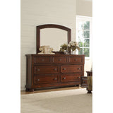 Baltimore Transitional Style 7-Drawers Dresser with Metal Drawer Knobs Made with Wood in Dark Walnut 808857992352