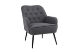 ZUN Modern Mid Century Chair velvet Sherpa Armchair for Living Room Bedroom Office Easy Assemble W1361105174