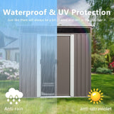 6ft x 5ft Outdoor Metal Storage Transparent plate W54057425