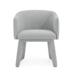 ZUN Modern style simple and elegant chair, grey leisure chair, suitable for dining/bedroom/living W487P186355