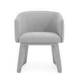 ZUN Modern style simple and elegant chair, grey leisure chair, suitable for dining/bedroom/living W487P186355