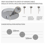 36.2-inch Dangling Wave Crystal Chandeliers W1340P222516