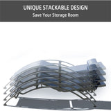 Pool Lounge Chairs Set of 3, Adjustable Aluminum Outdoor Chaise Lounge Chairs with Metal Side Table, W1859109831