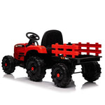 ZUN Ride on Tractor with Trailer,12V Battery Powered Electric Tractor Toy w/Remote Control,electric car W1396124965